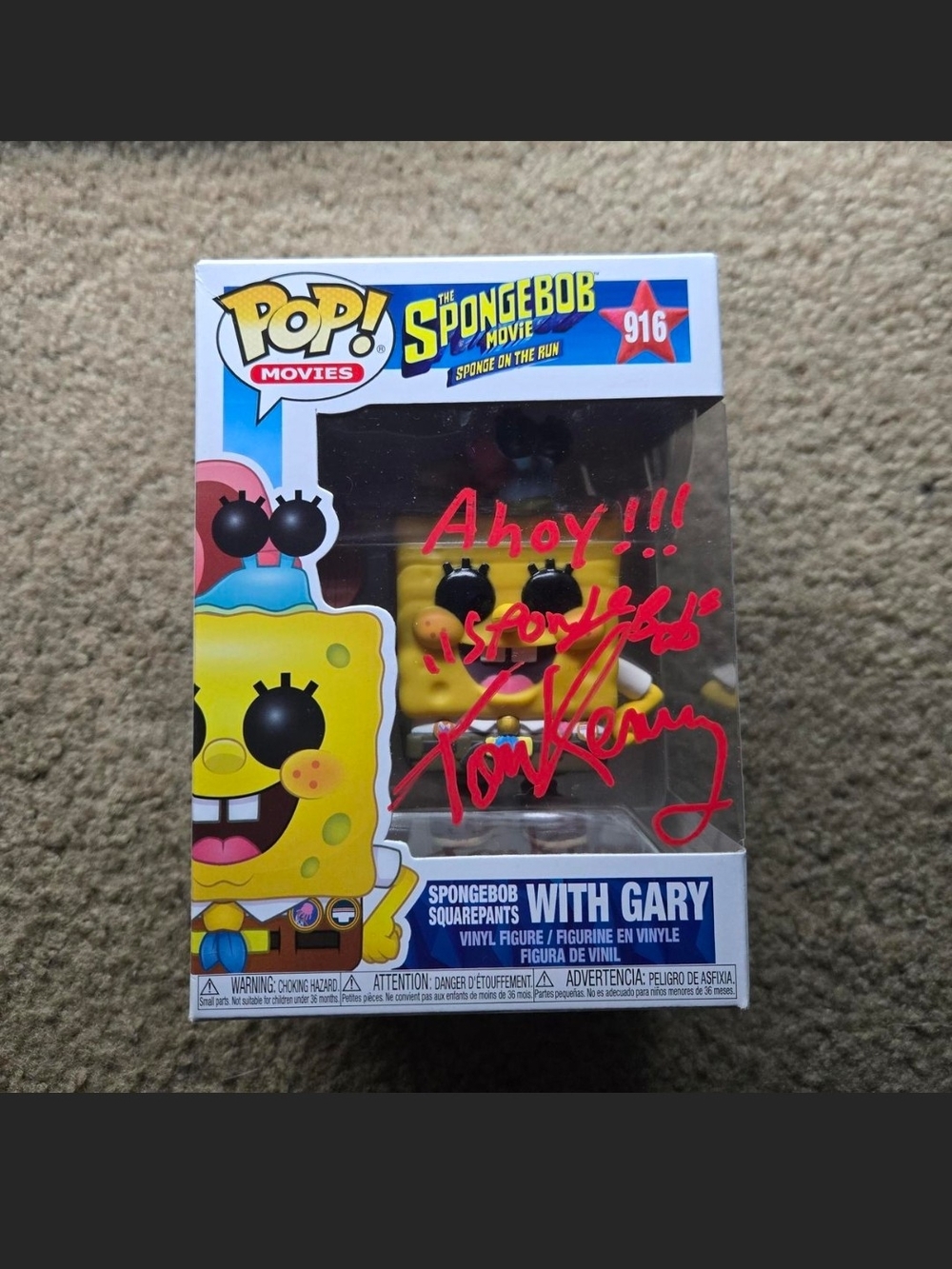 Spongebob Funko Pop Authentic Signiature Pop
